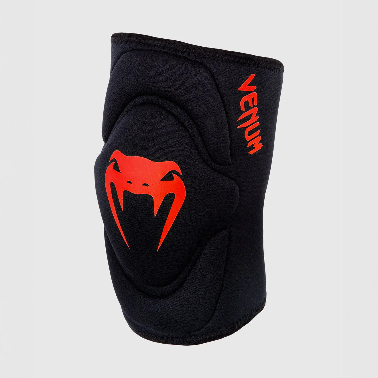 Venum Kontact Lycra/Gel Knee Pads - Black/Red - The Fight Club