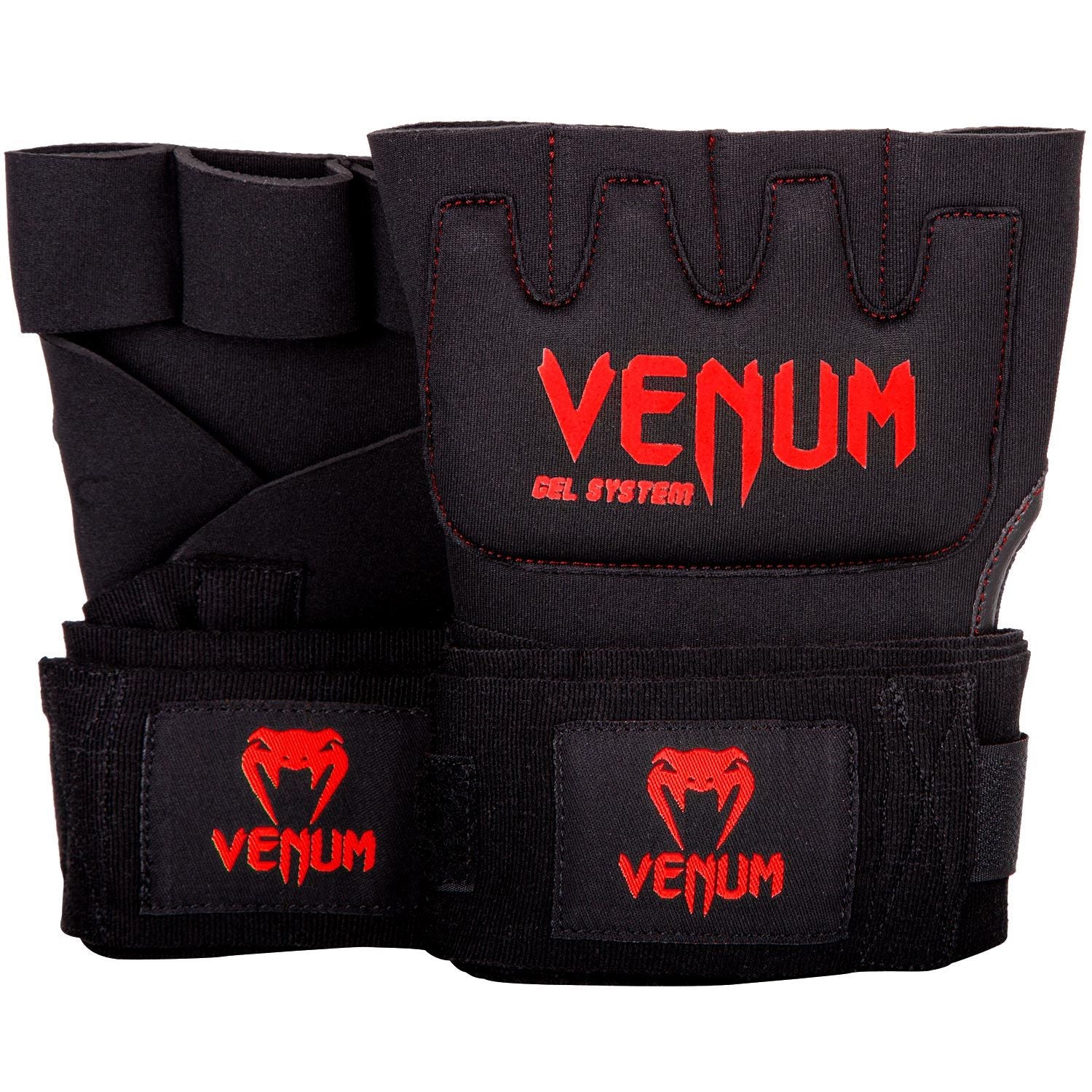 Venum Gel Kontact Quick Wraps Black/Red - The Fight Club