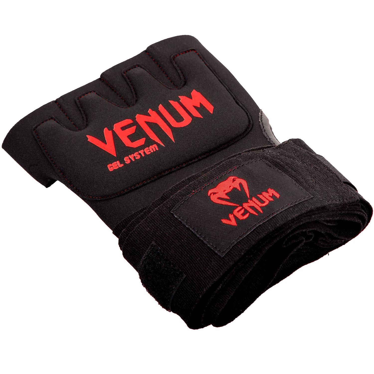 Venum Gel Kontact Quick Wraps Black/Red - The Fight Club
