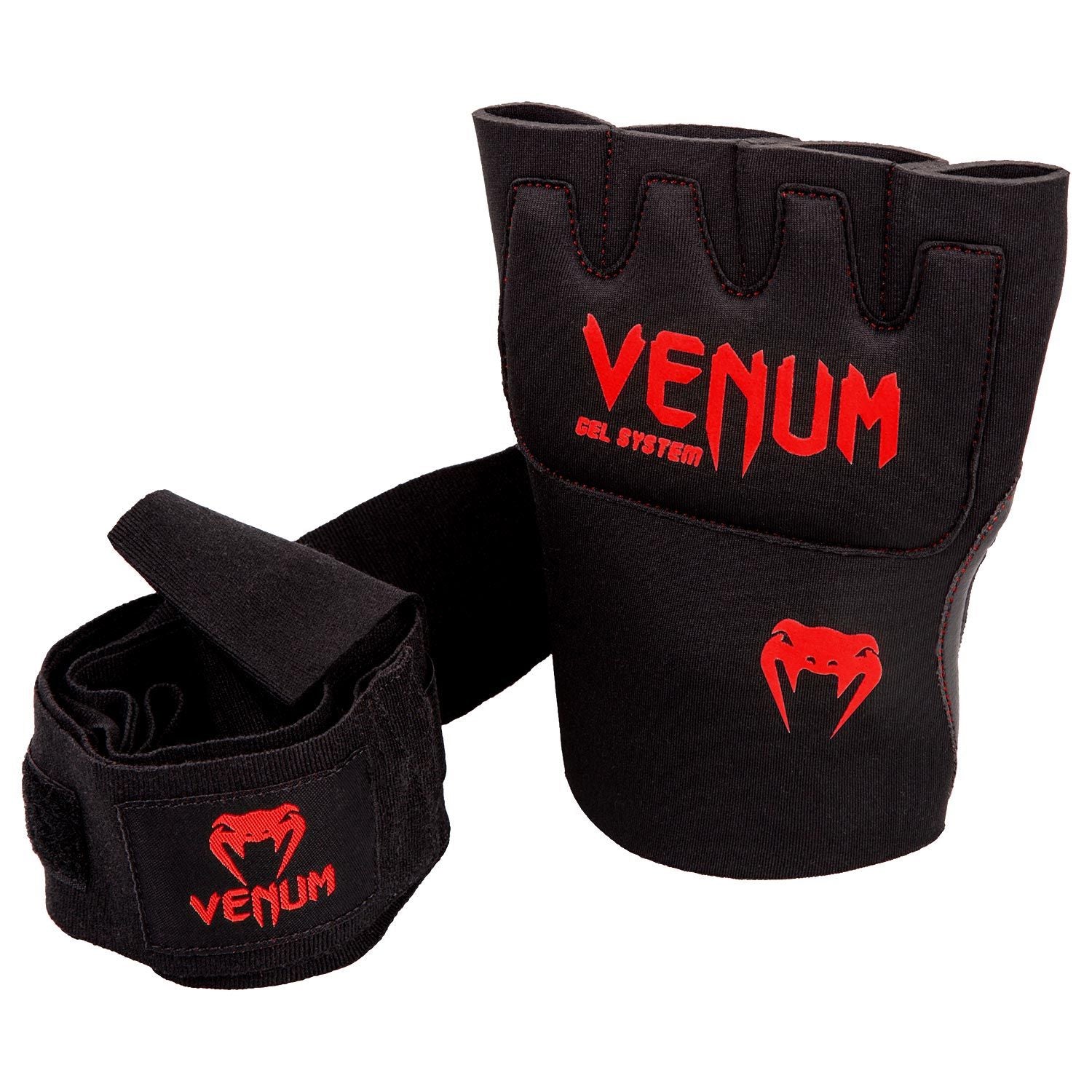 Venum Gel Kontact Quick Wraps Black/Red - The Fight Club