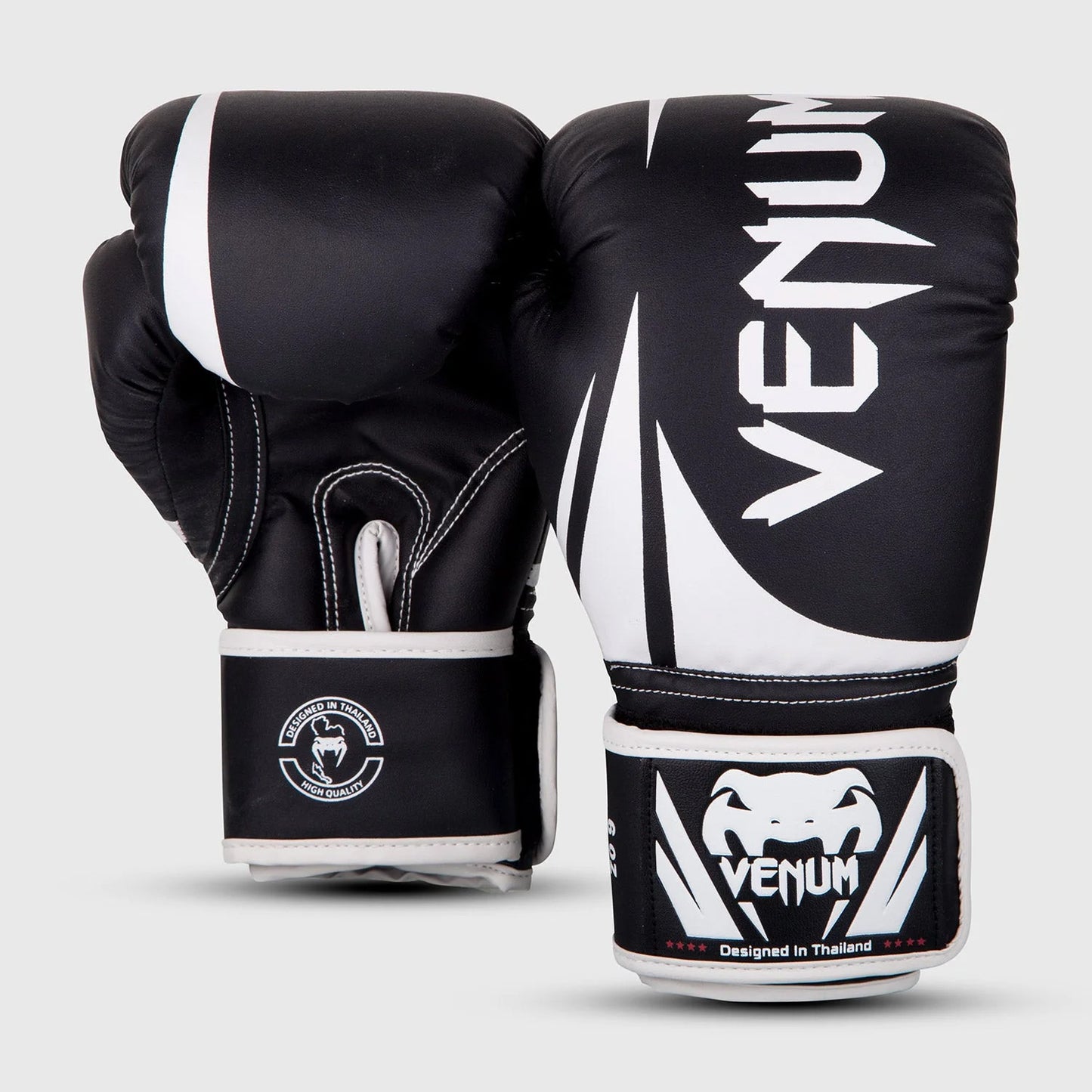 Venum Challenger 2.0 Kids Boxing Gloves Black White - The Fight Club