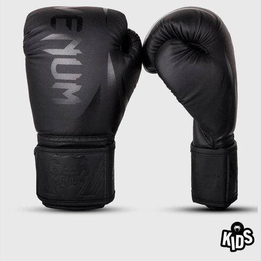 Venum Challenger 2.0 Kids Boxing Gloves - Black/Black - The Fight Club