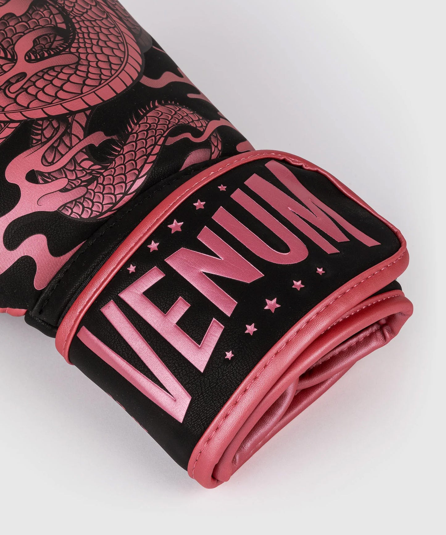 Venum Dragon's Flight Boxing Gloves Black/Metallic Pink - The Fight Club