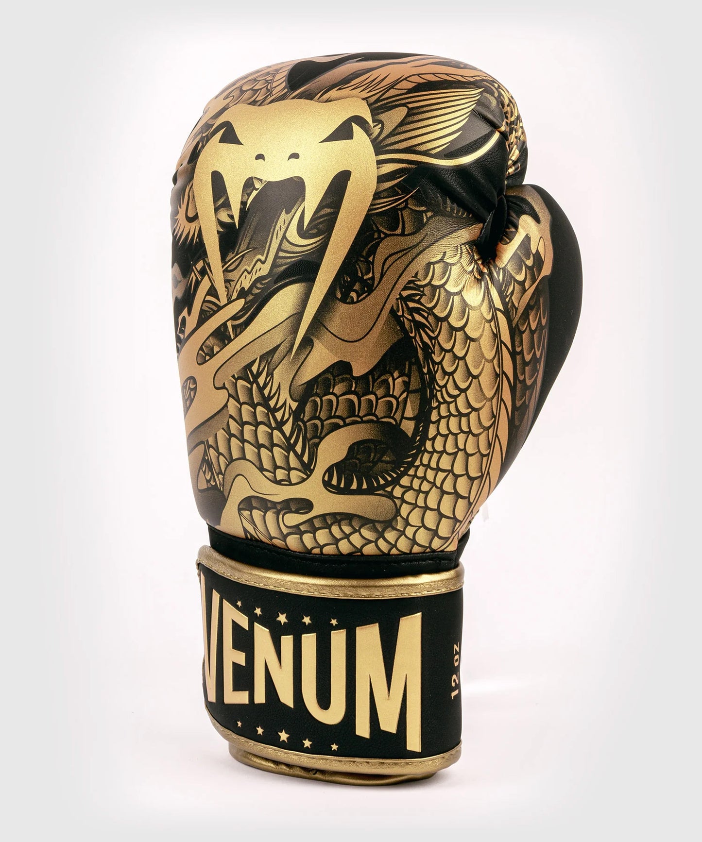 Venum Dragon's Flight Boxing Gloves - Black/Bronze - The Fight Club