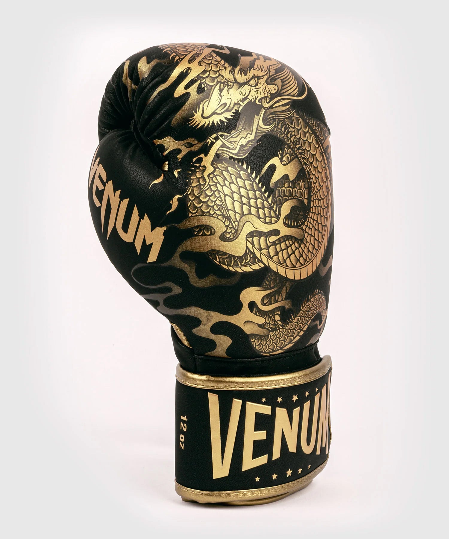 Venum Dragon's Flight Boxing Gloves - Black/Bronze - The Fight Club