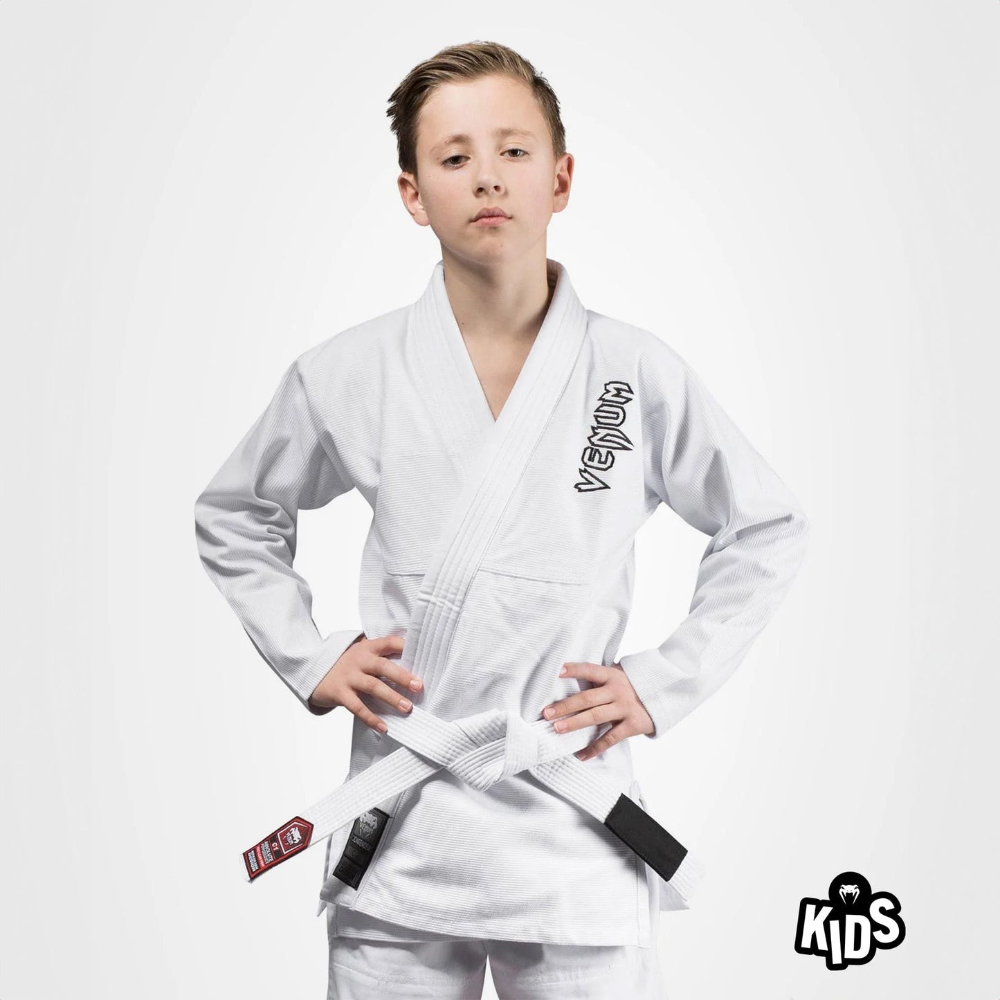 Venum Contender Kids Jiu Jitsu Gi - White - The Fight Club