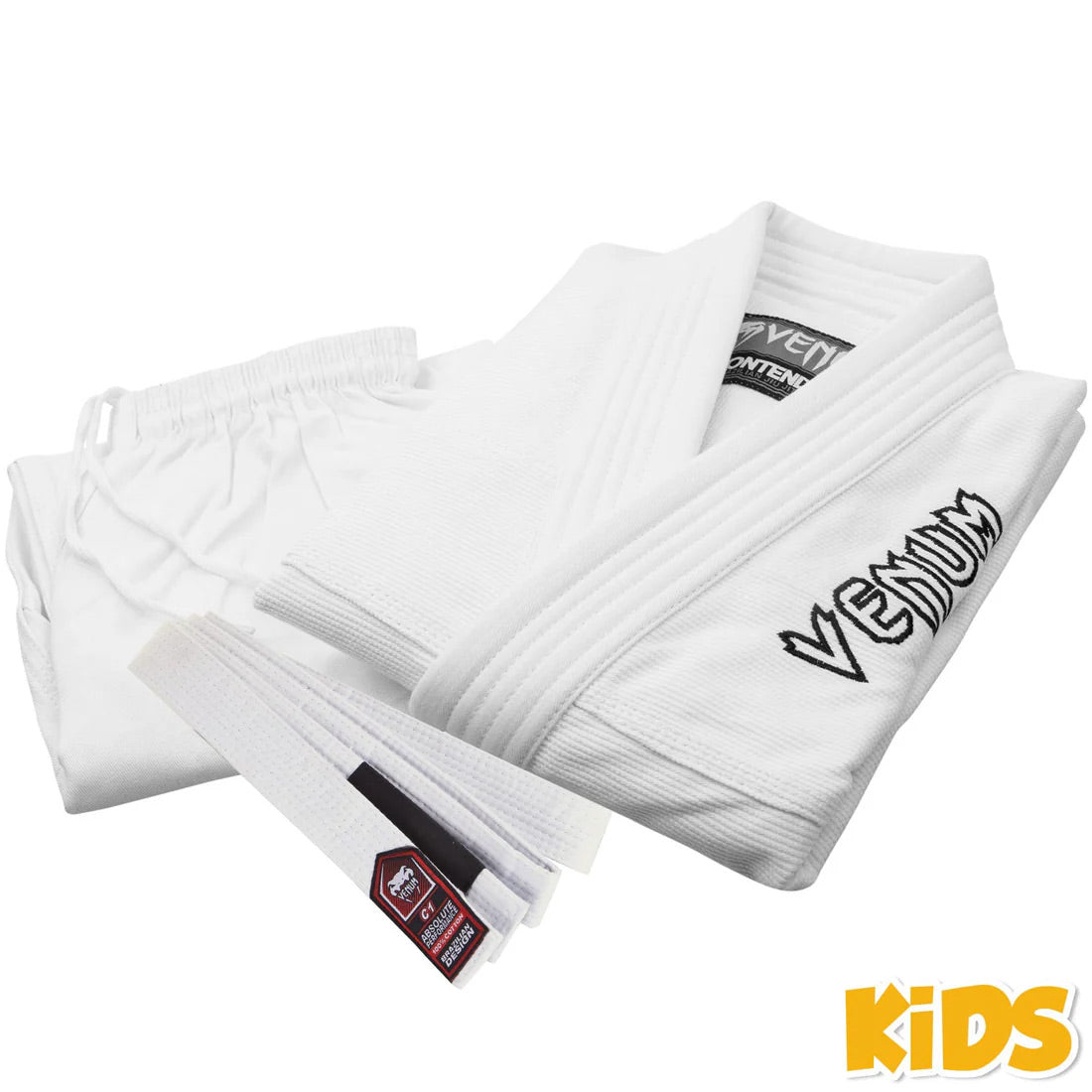 Venum Contender Kids Jiu Jitsu Gi - White - The Fight Club