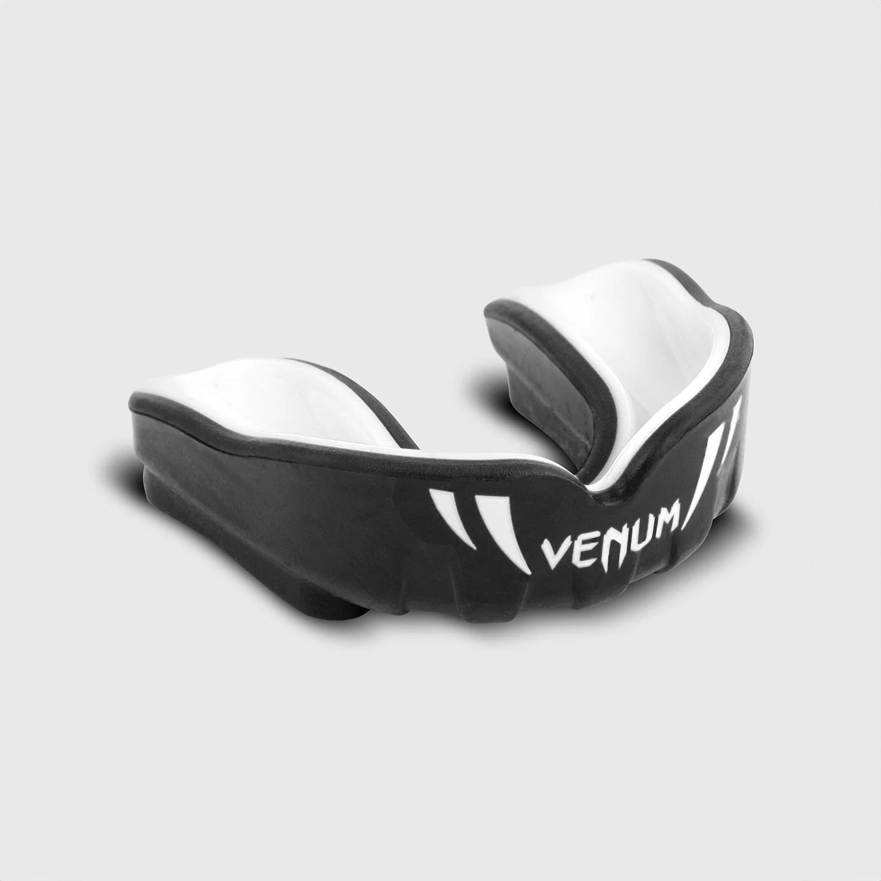 Venum Challenger Kids Mouth Guard - Black/White - The Fight Club