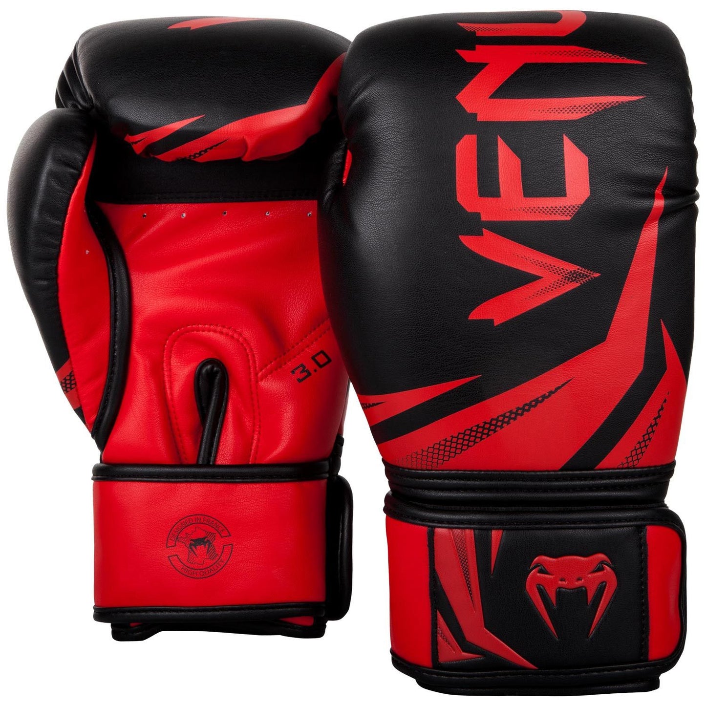 Venum Challenger 3.0 Boxing Gloves - Black/Red - The Fight Club