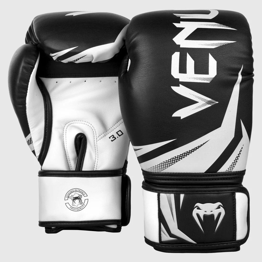 Venum Challenger 3.0 Boxing Gloves Black/White - The Fight Club