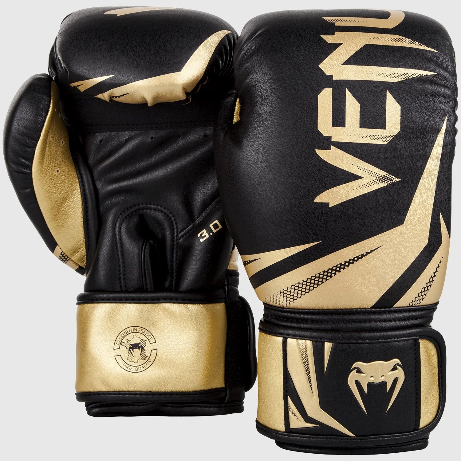 Venum Challenger 3.0 Boxing Gloves Black/Gold - The Fight Club