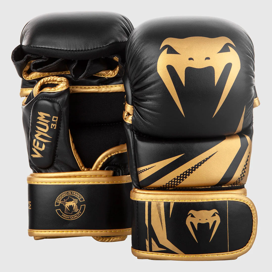 Venum MMA Sparring Gloves Challenger 3.0 - Black/Gold - The Fight Club