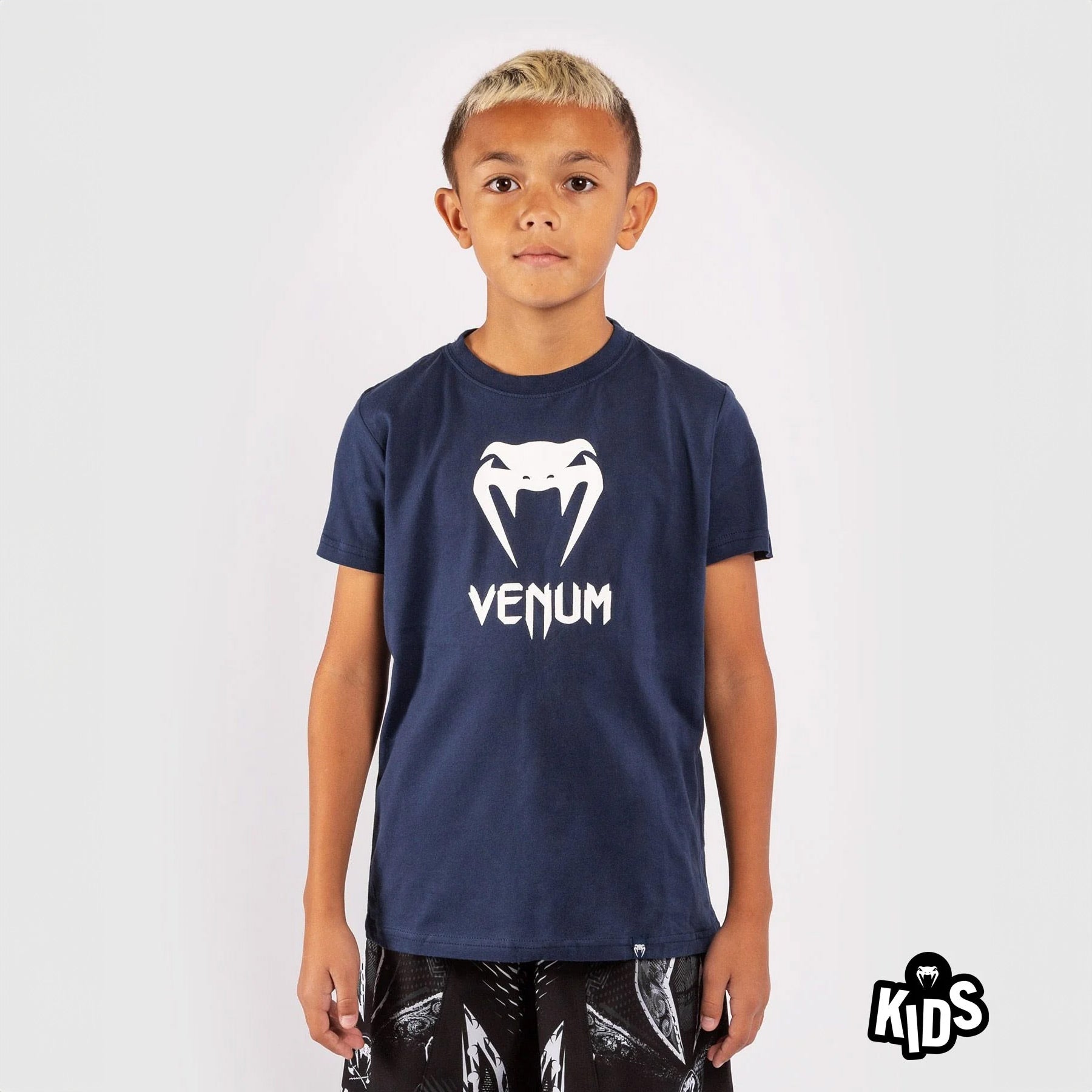 Venum Classic T-Shirt Kids - Navy Blue - The Fight Club