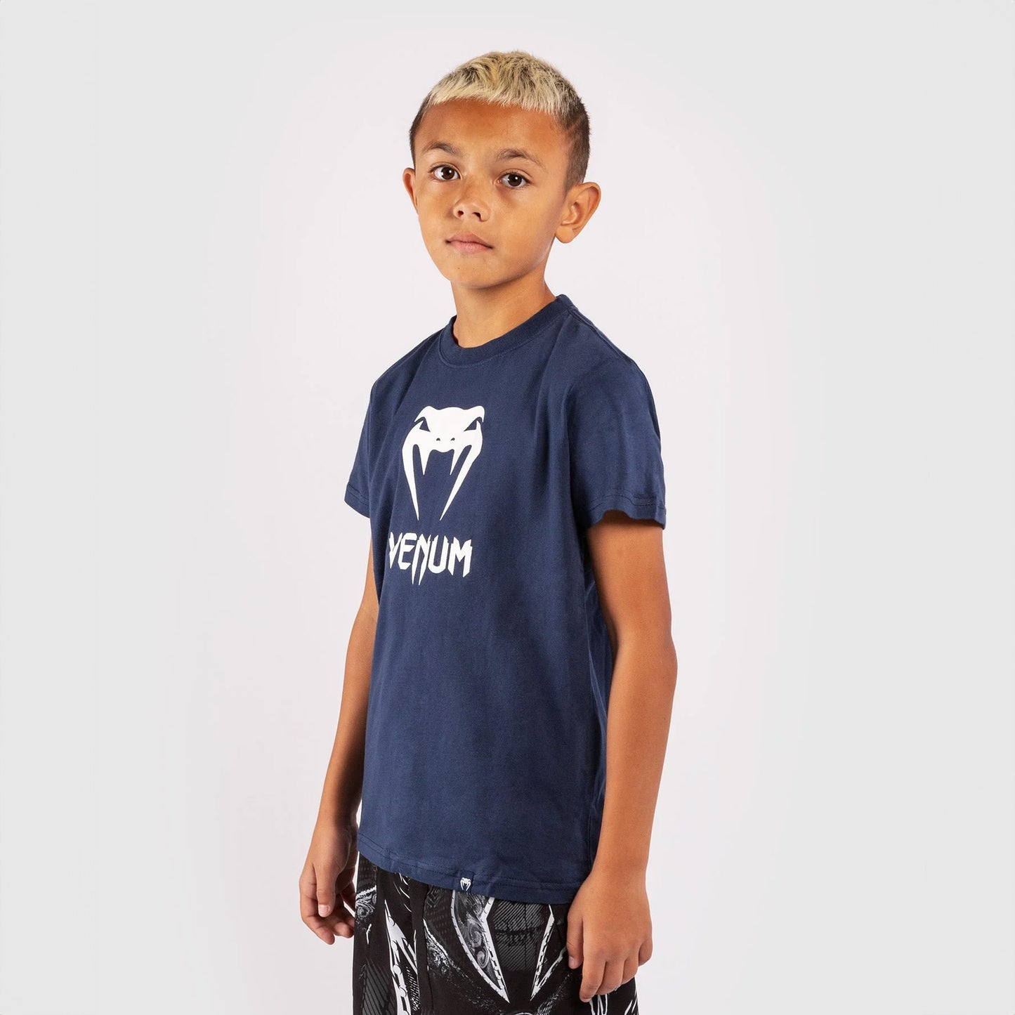 Venum Classic T-Shirt Kids - Navy Blue - The Fight Club