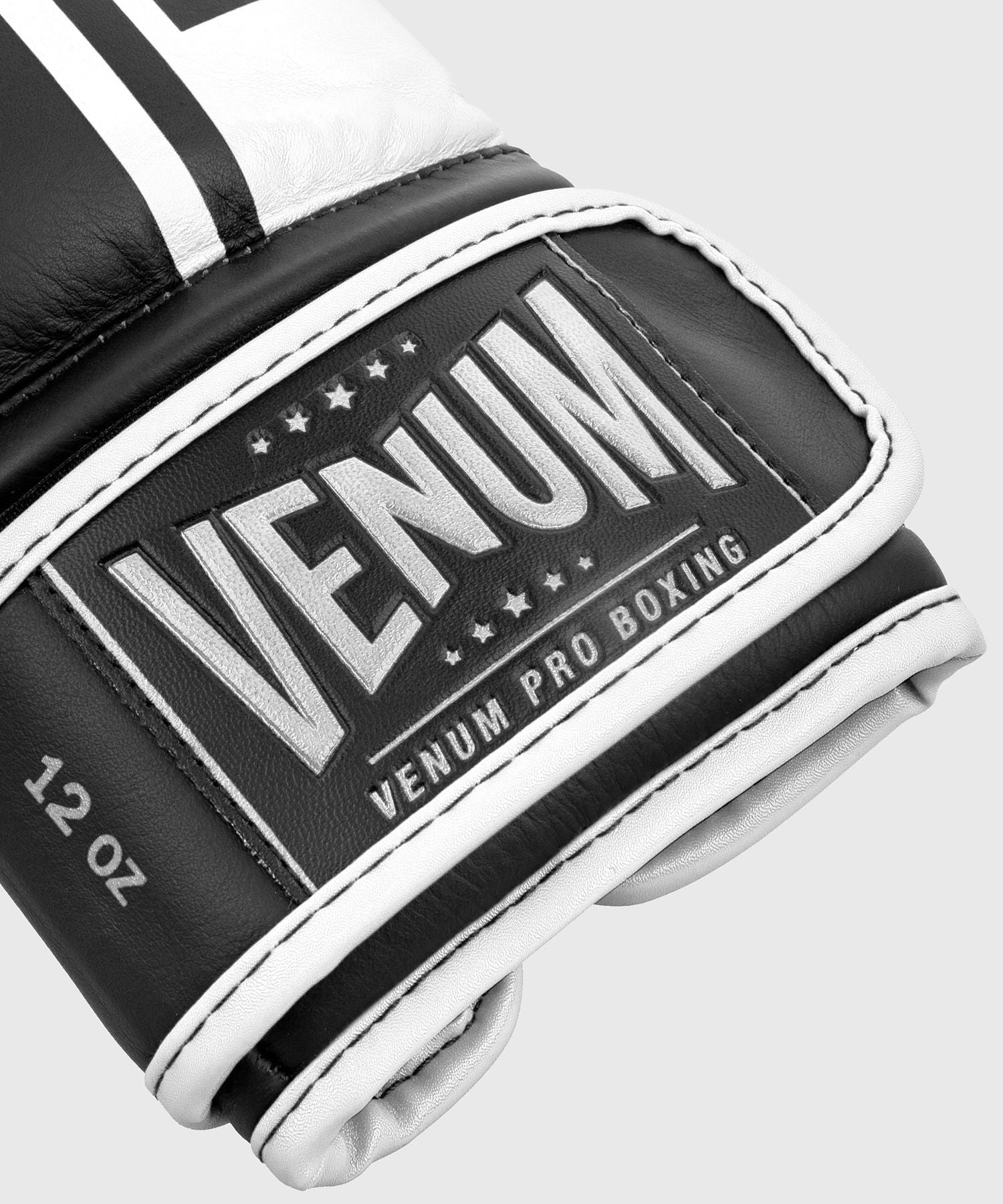 Venum Shield Pro Boxing Gloves with Velcro Black/White - The Fight Club