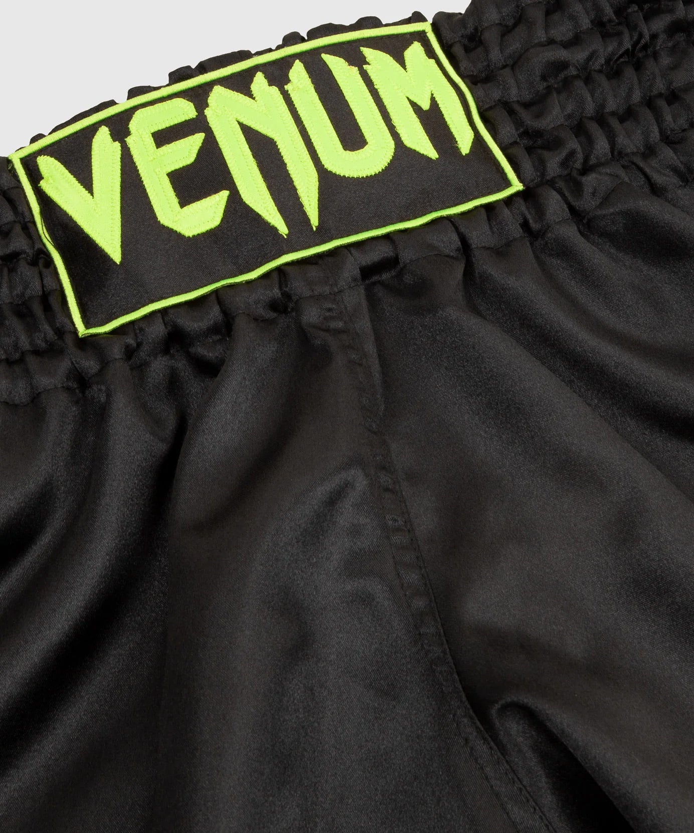 Venum Classic Muay Thai Short - Black/Neo Yellow - The Fight Club