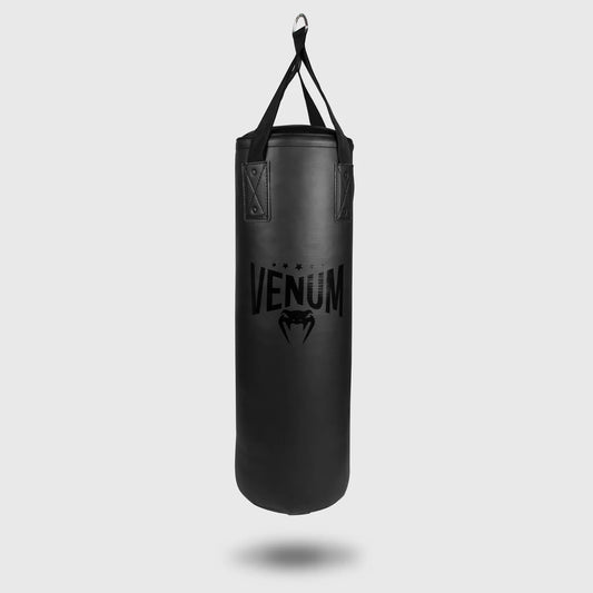 Venum Origins Punching Bag + Ceiling Mount Black/Black - The Fight Club