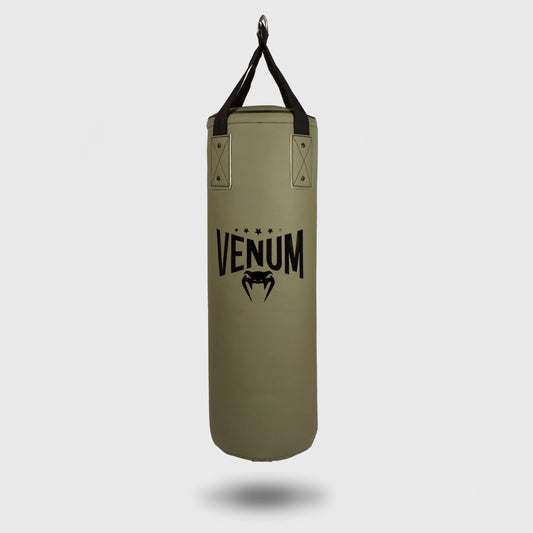 Venum Origins Punching Bag + Ceiling Mount Khaki/Black - The Fight Club