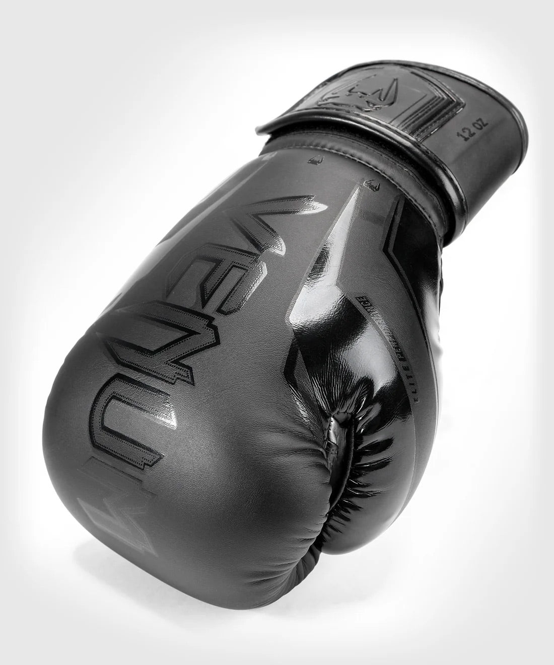 Venum Elite Evo Boxing Gloves - Black/Black - The Fight Club