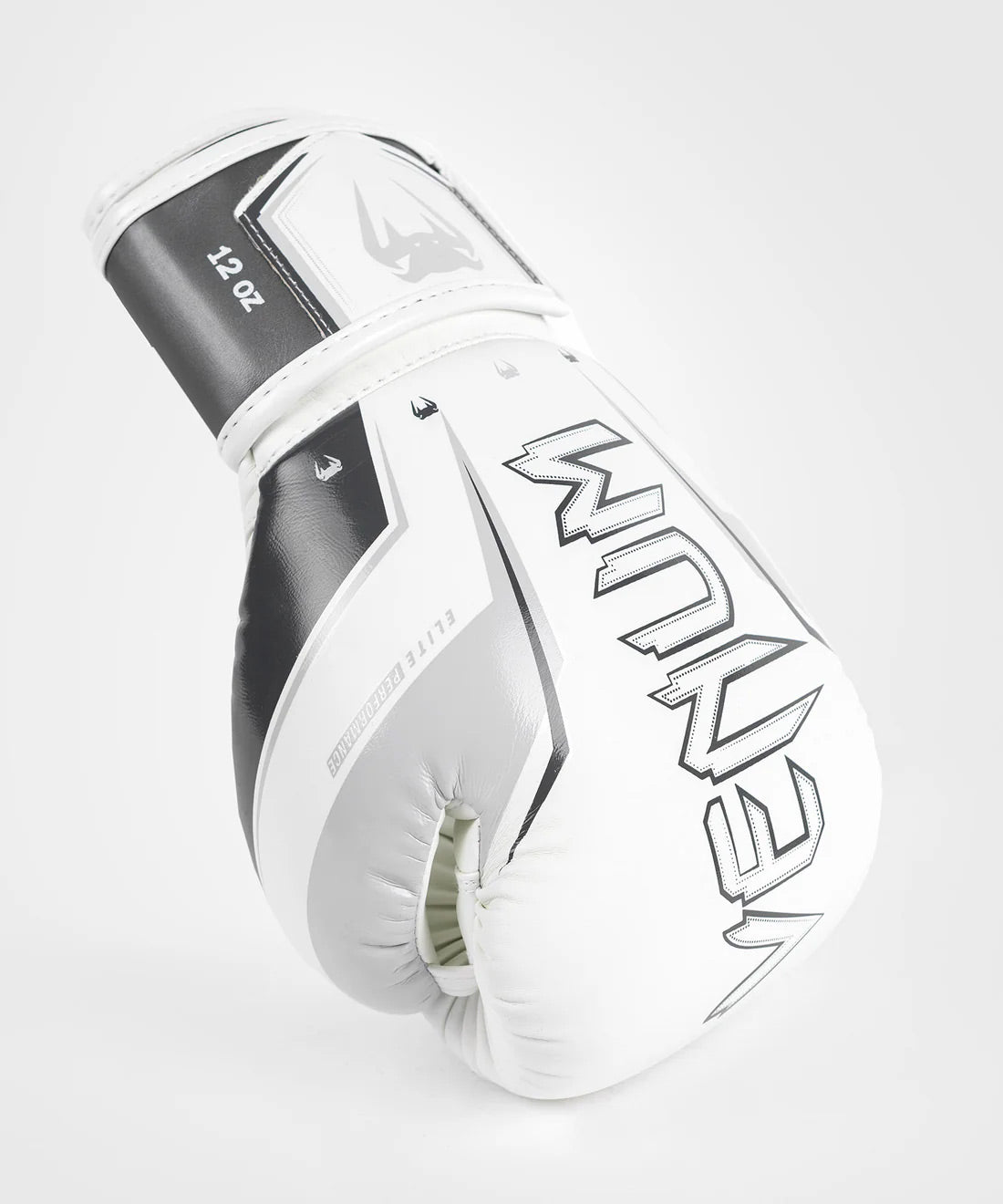 Venum Elite Evo Boxing Gloves - Grey/White - The Fight Club