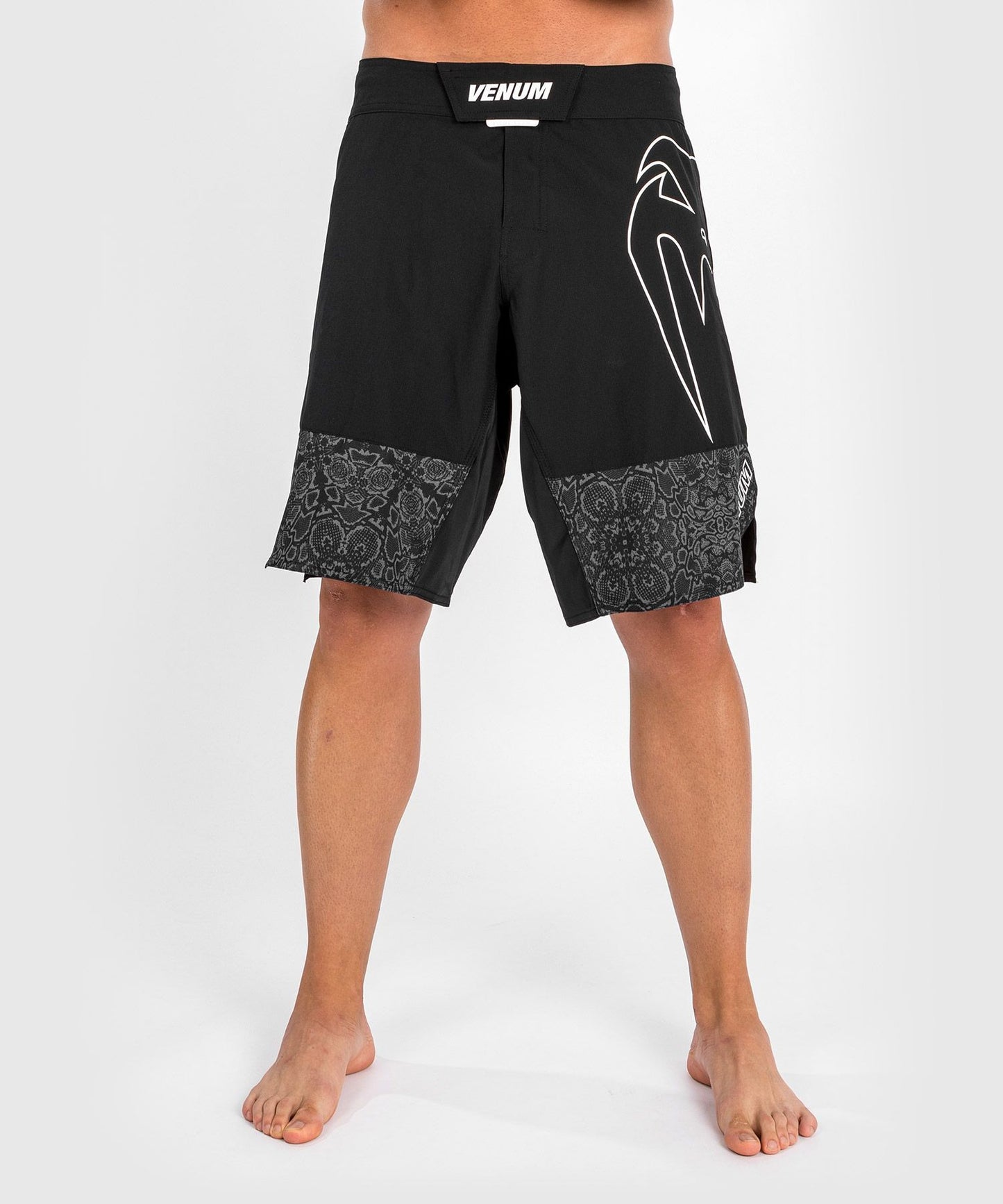 Venum Light 4.0 Fight Shorts - Black/White - The Fight Club