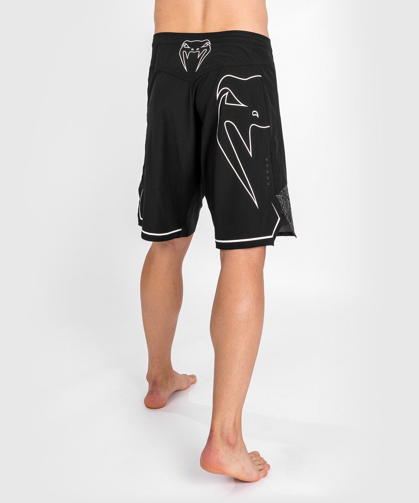 Venum Light 4.0 Fight Shorts - Black/White - The Fight Club