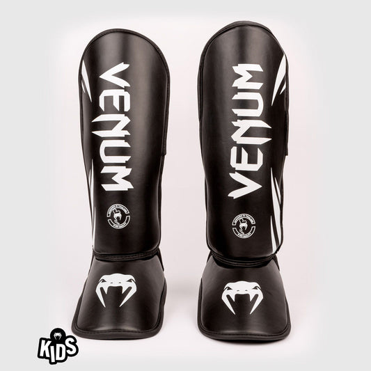 Venum Challenger Kids Shin Guards Black/White - The Fight Club