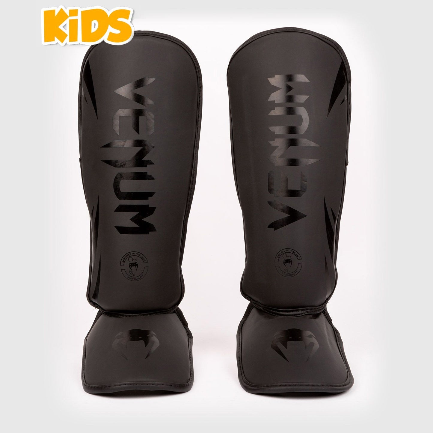 Venum Challenger Kids Shin Guards Black/Black - The Fight Club