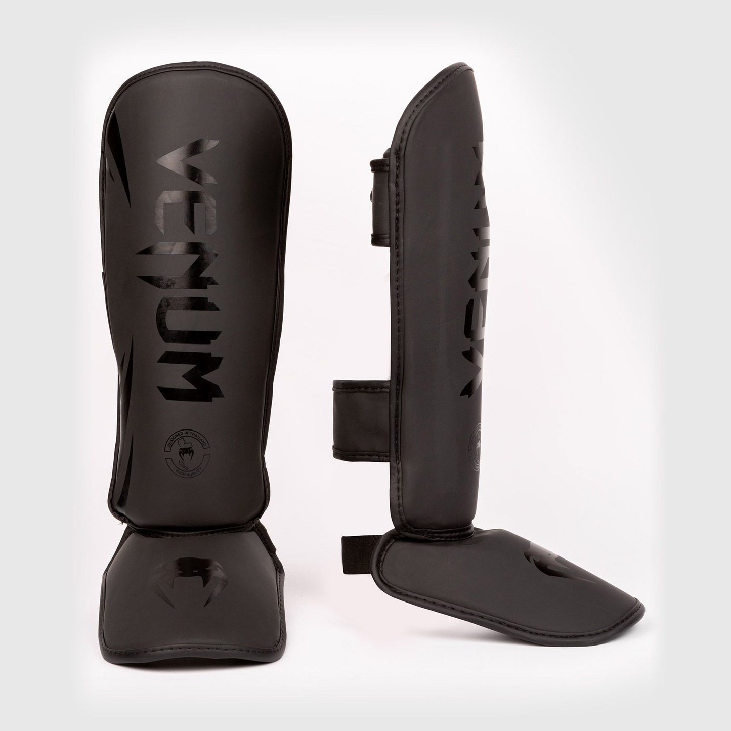 Venum Challenger Kids Shin Guards Black/Black - The Fight Club