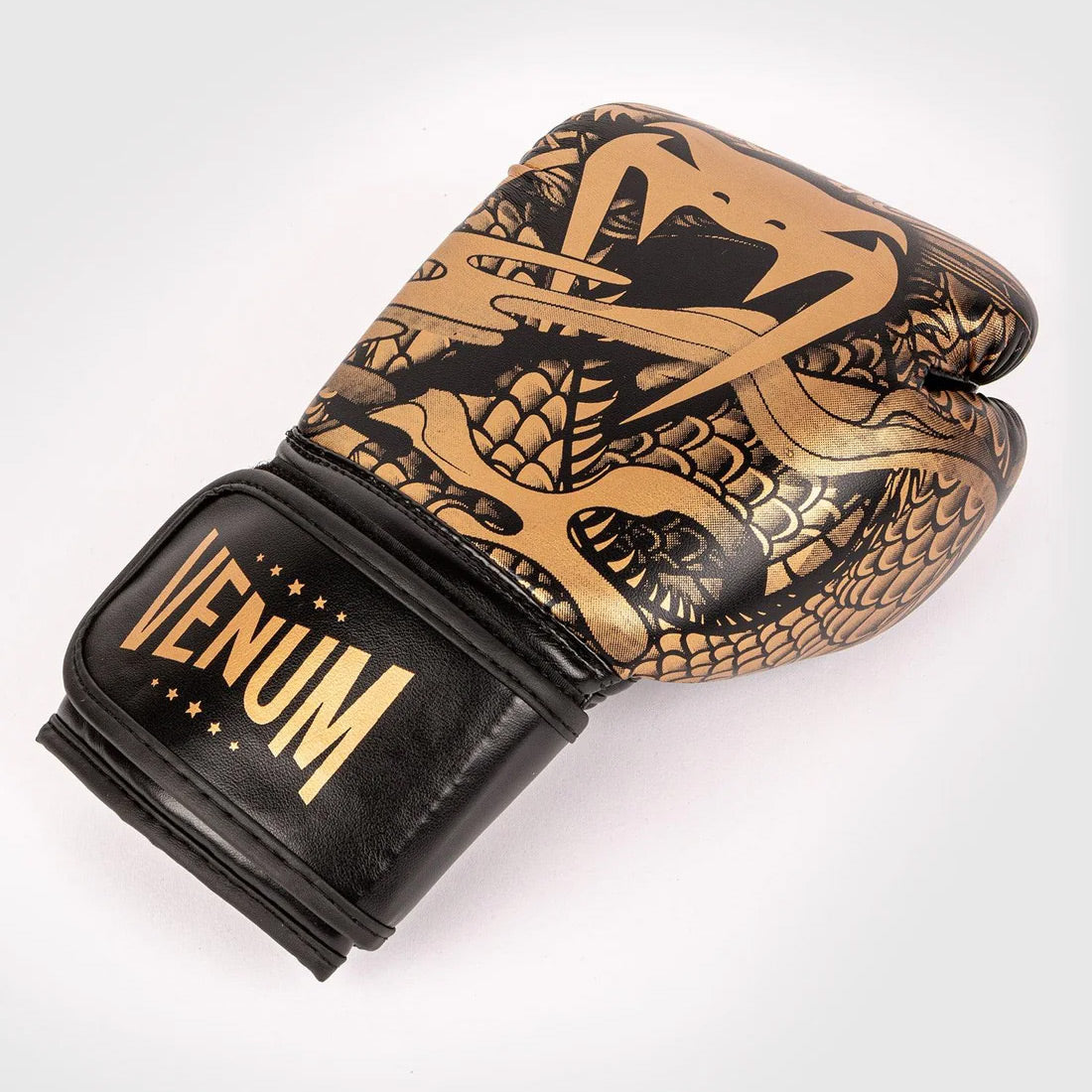 Venum Dragon's Flight Kids Boxing Gloves - Black/Bronze - The Fight Club