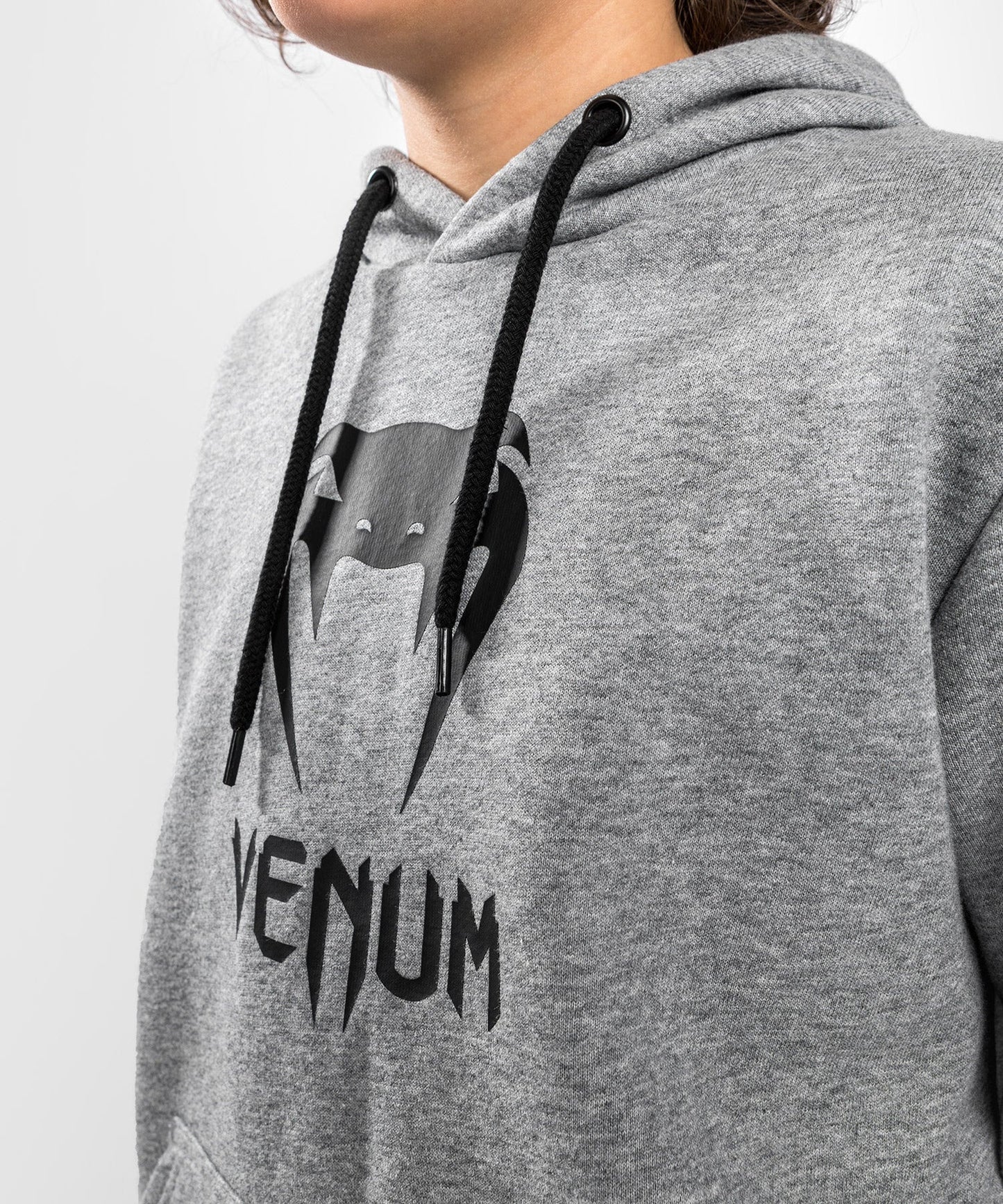 Venum Classic Kids Hoodie - Light Heather Grey - The Fight Club