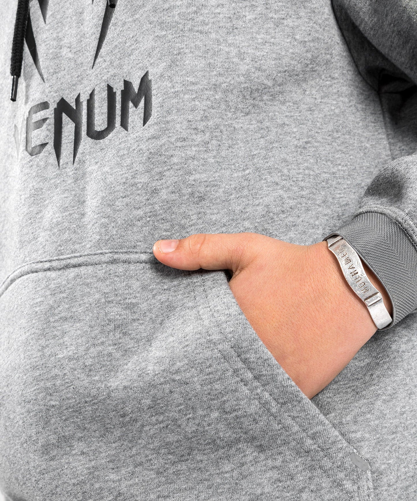 Venum Classic Kids Hoodie - Light Heather Grey - The Fight Club