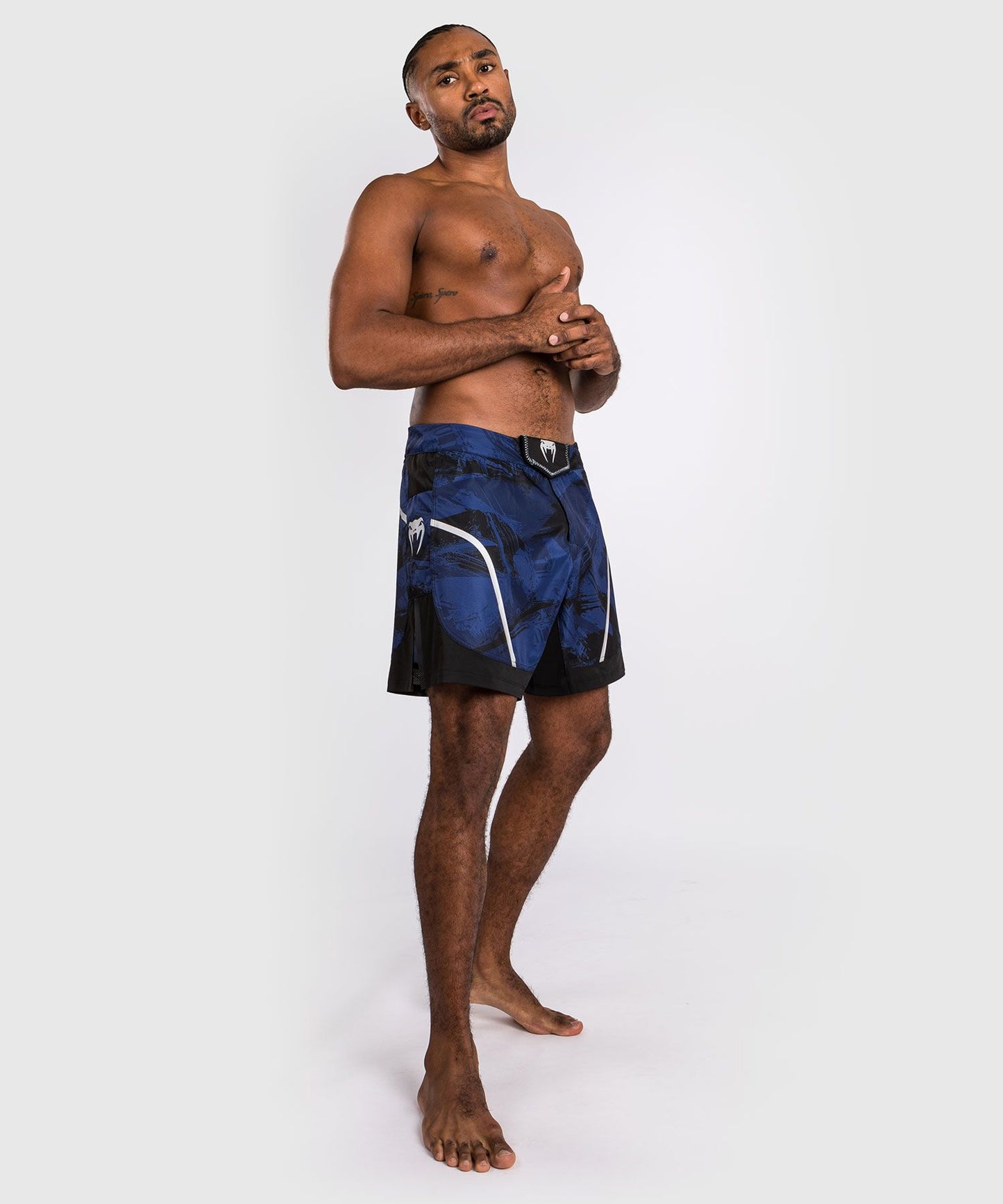 Venum Electron 3.0 Fight Shorts - Navy Blue - The Fight Club