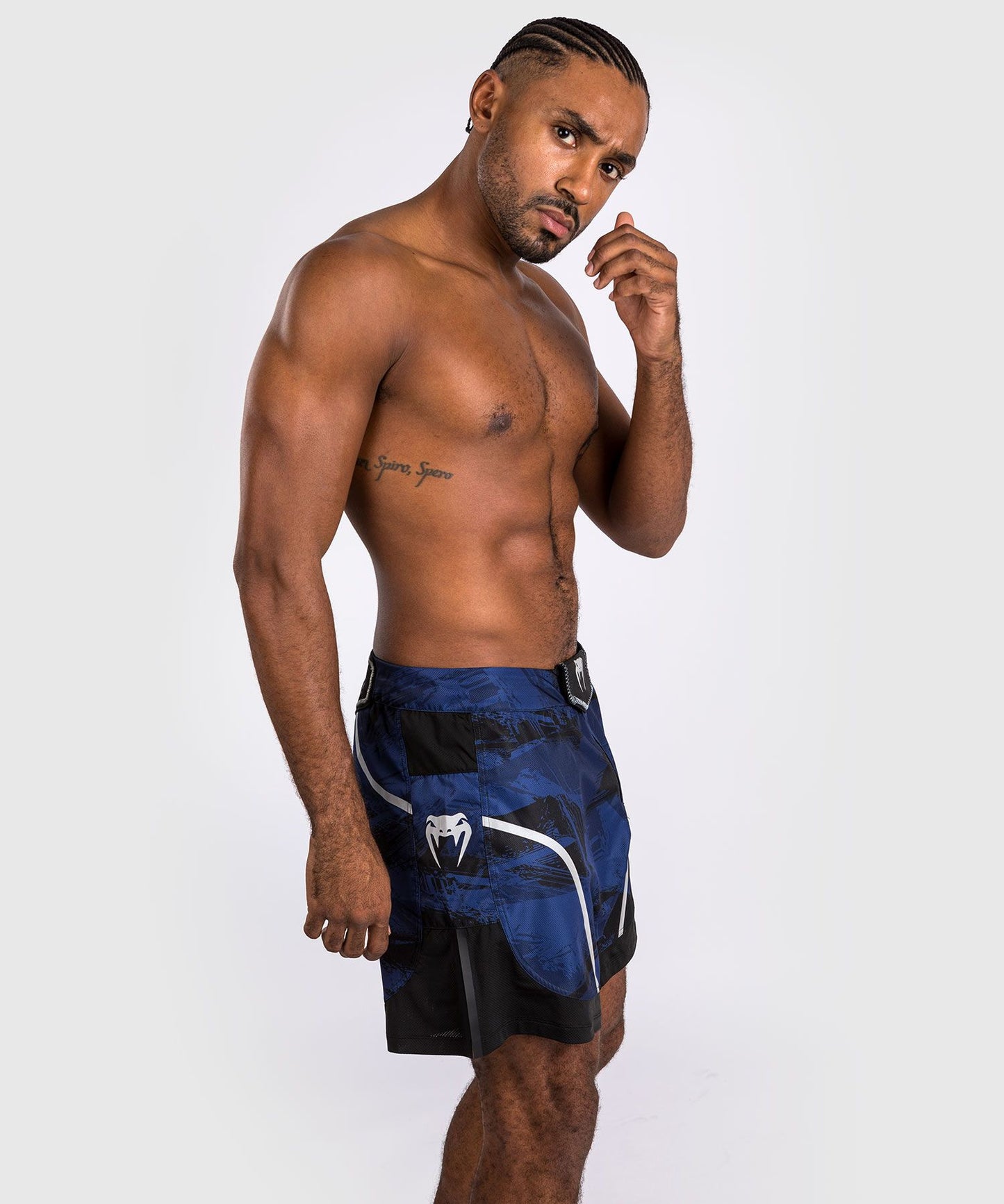 Venum Electron 3.0 Fight Shorts - Navy Blue - The Fight Club