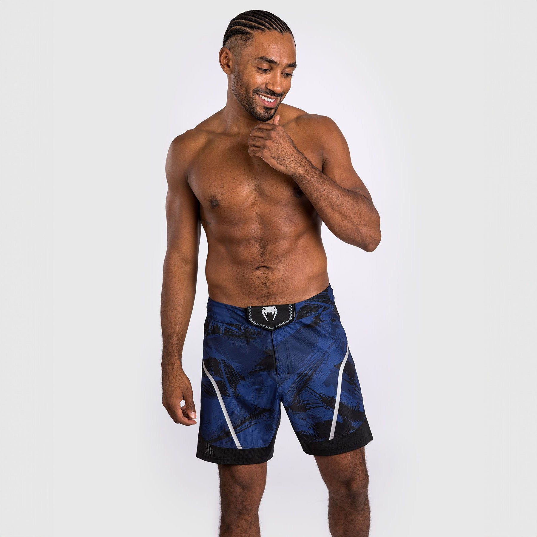 Venum Electron 3.0 Fight Shorts - Navy Blue - The Fight Club