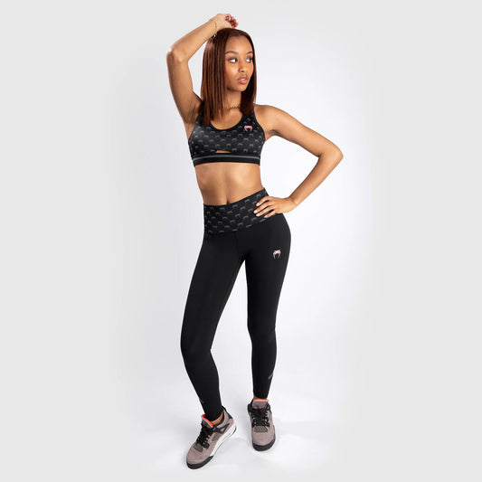 Venum Monogram Leggings - Black/Pink Gold - The Fight Club