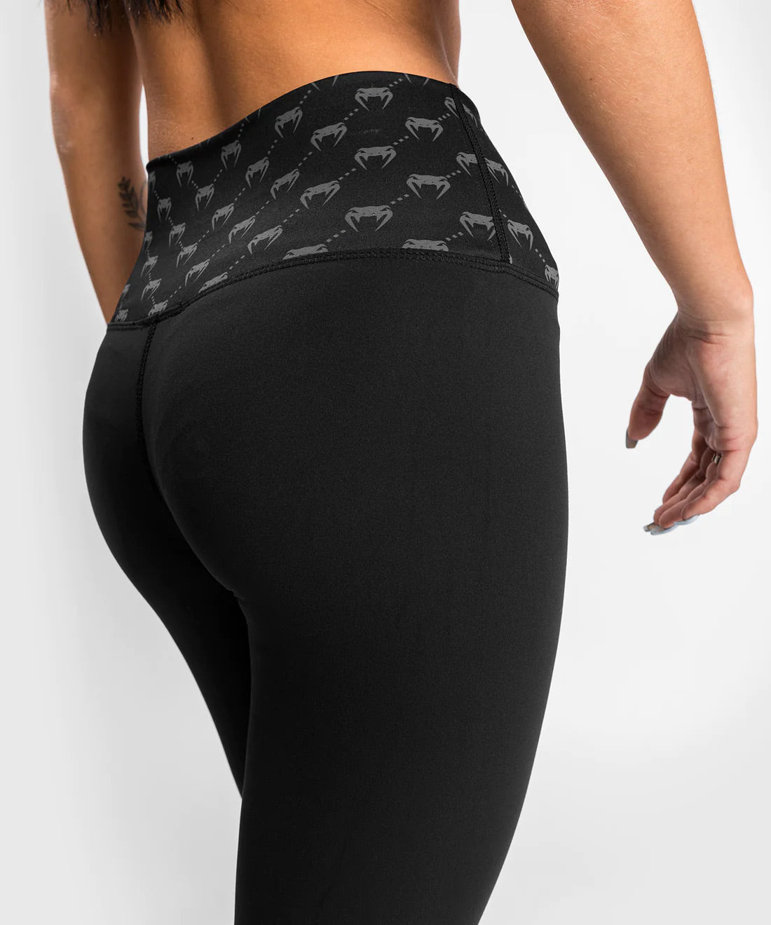 Venum Monogram 7/8 Leggings - Black/Pink Gold - The Fight Club