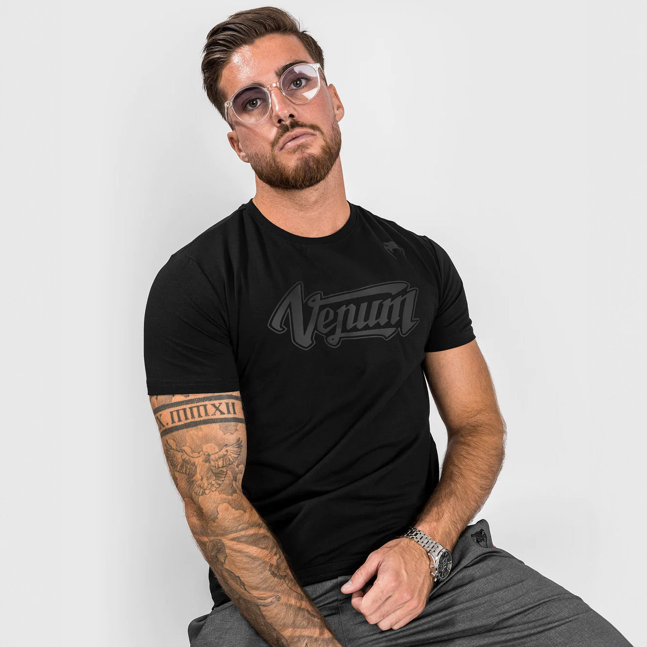 Venum Absolute 2.0 T-Shirt - Black/Black - The Fight Club