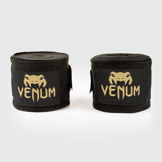Venum Kontact Boxing Hand Wraps Black/Gold 4.5m - The Fight Club
