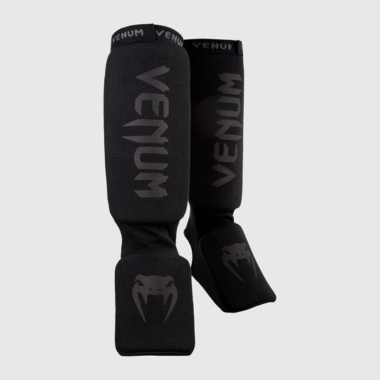 Venum Kontact Shin Guards Black/Black - The Fight Club