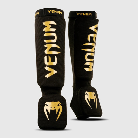 Venum Kontact Shin Guards Black/Gold - The Fight Club