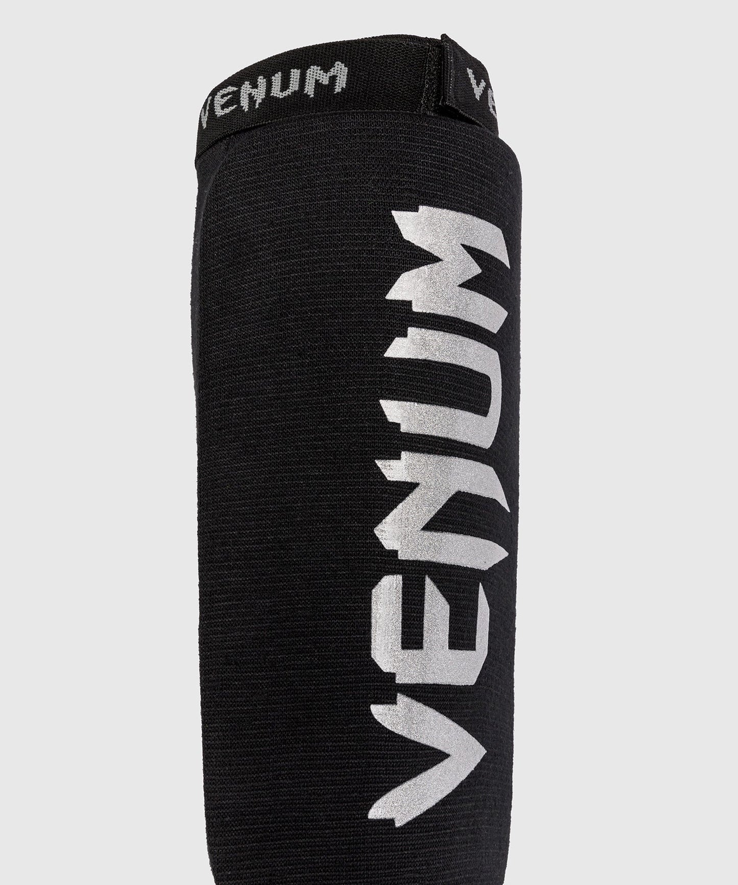 Venum Kontact Shin Guards - Black Silver - The Fight Club