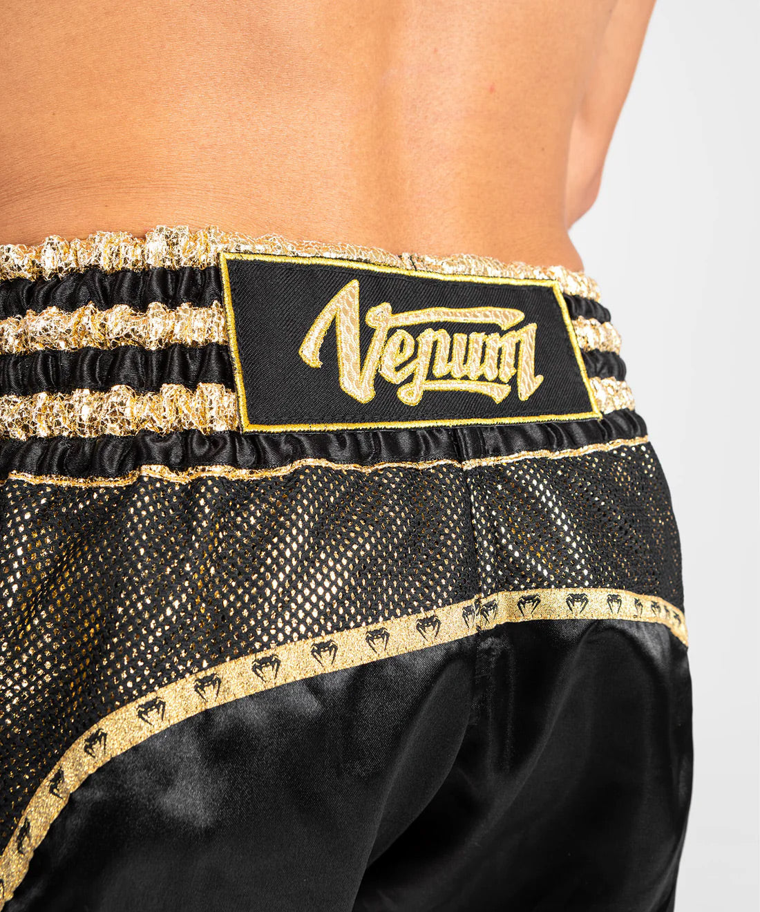 Venum Absolute 2.0 Muay Thai Shorts - Black/Gold - The Fight Club