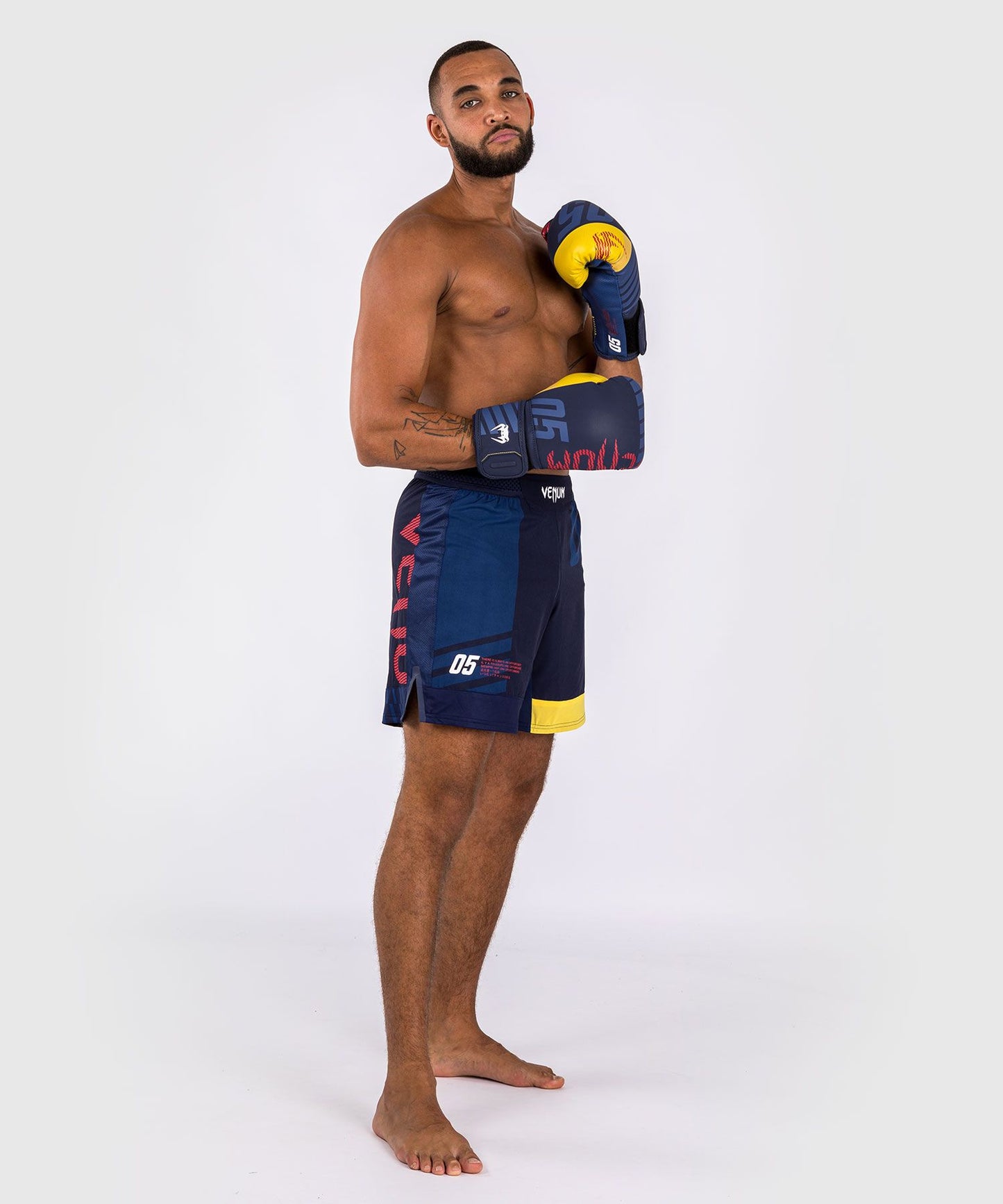 Venum Sport 05 Fight Shorts - Blue/Yellow - The Fight Club