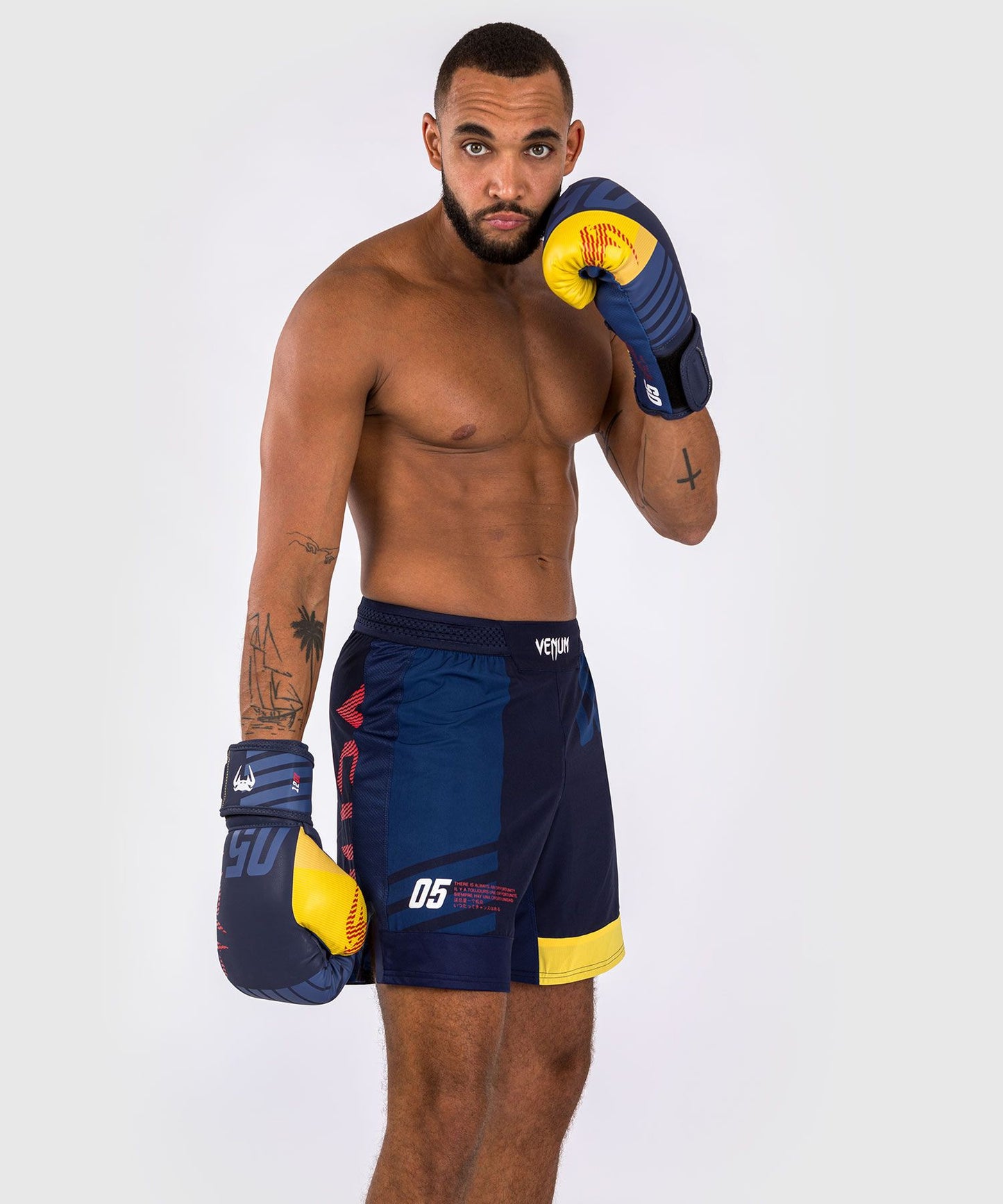 Venum Sport 05 Fight Shorts - Blue/Yellow - The Fight Club