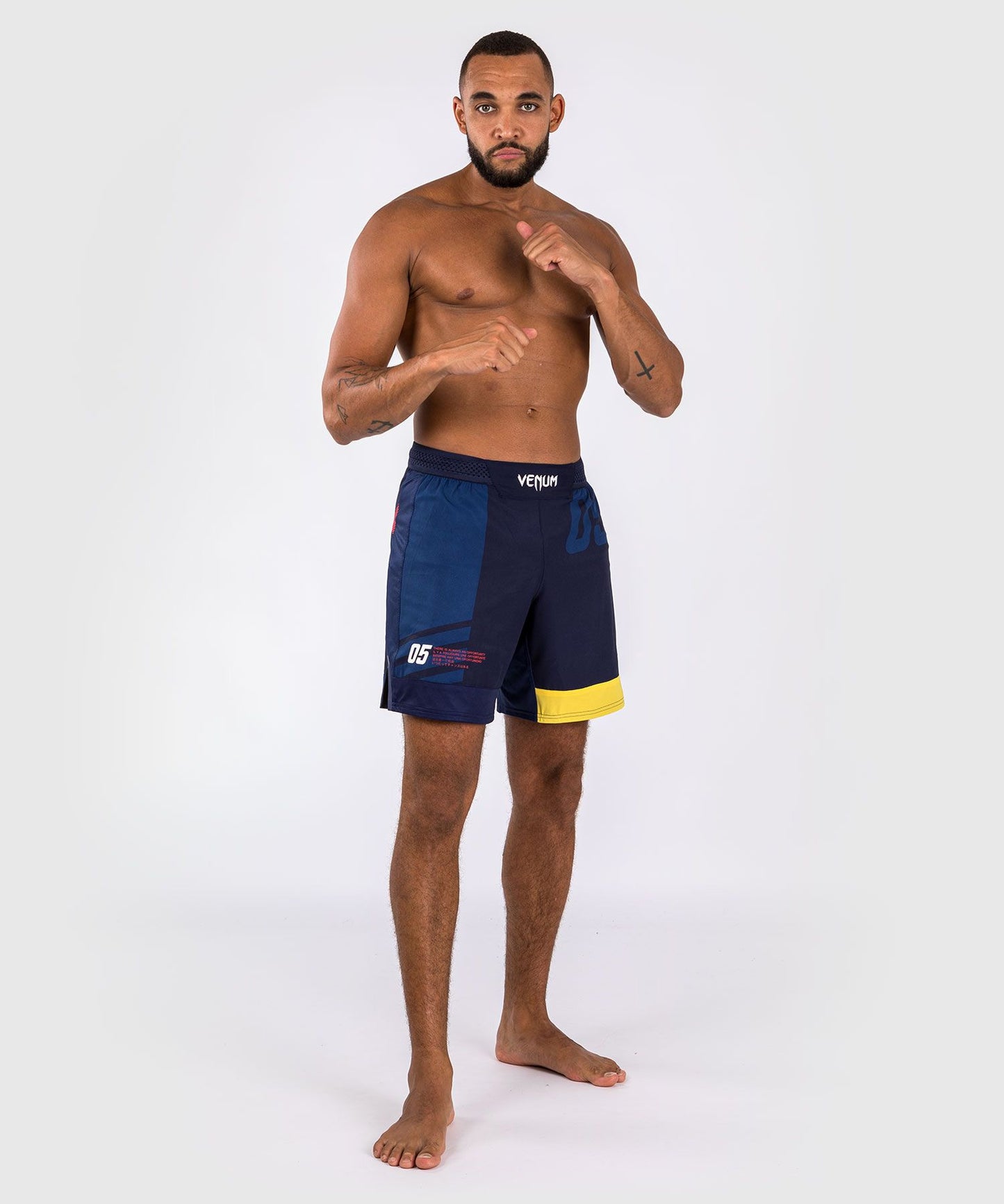 Venum Sport 05 Fight Shorts - Blue/Yellow - The Fight Club