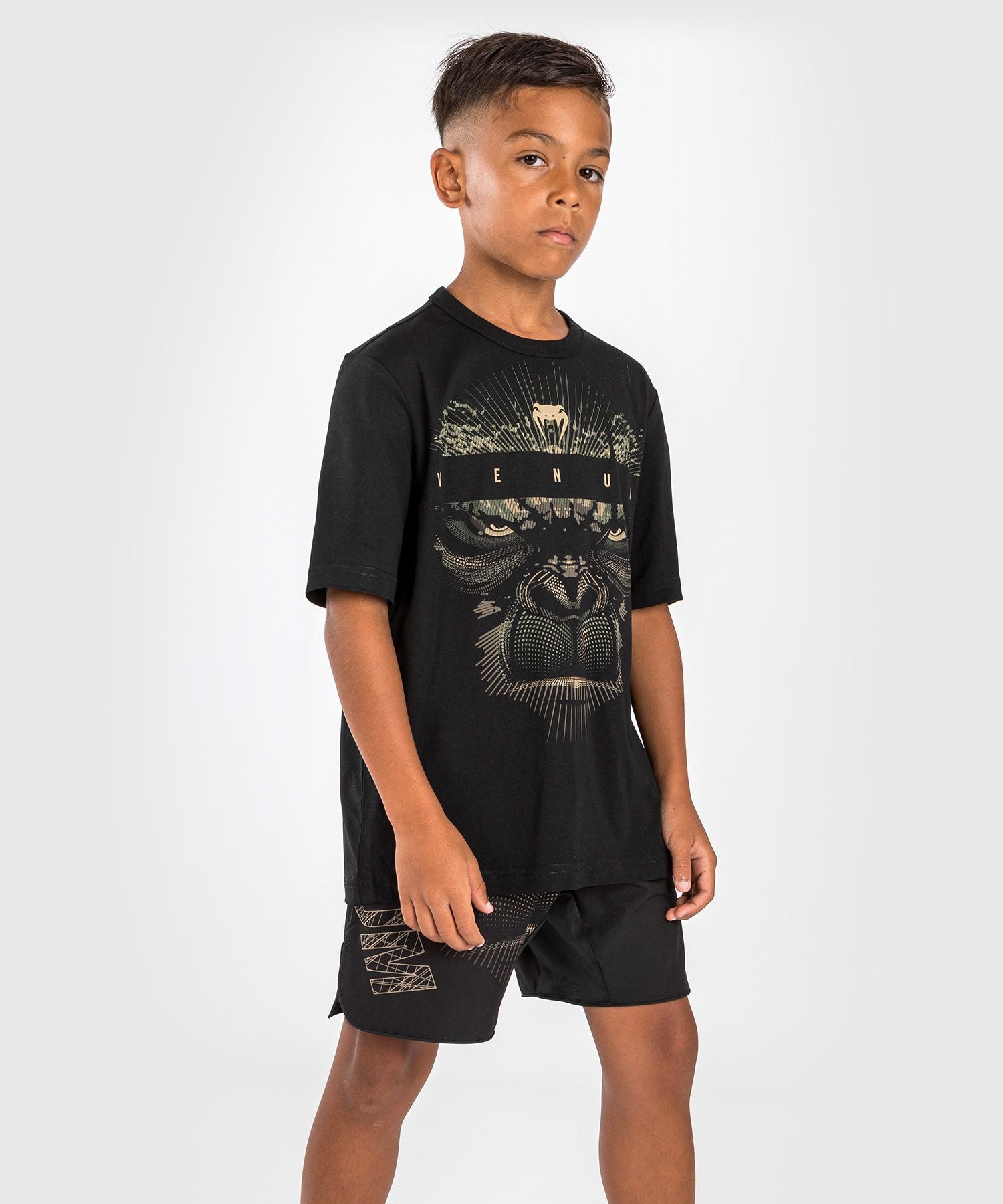 Venum Gorilla Jungle T-Shirt Kids - Black/Sand - The Fight Club