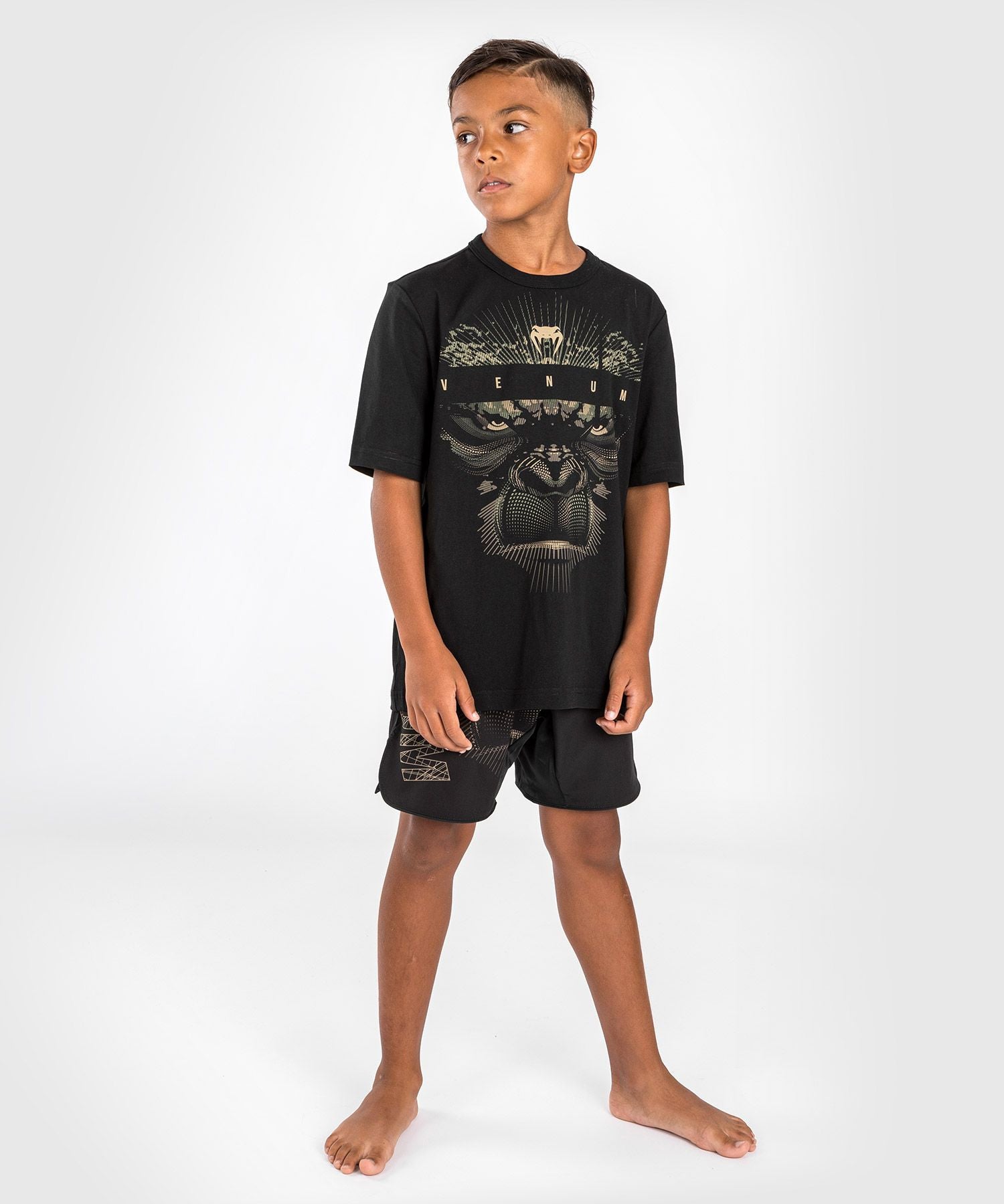 Venum Gorilla Jungle T-Shirt Kids - Black/Sand - The Fight Club