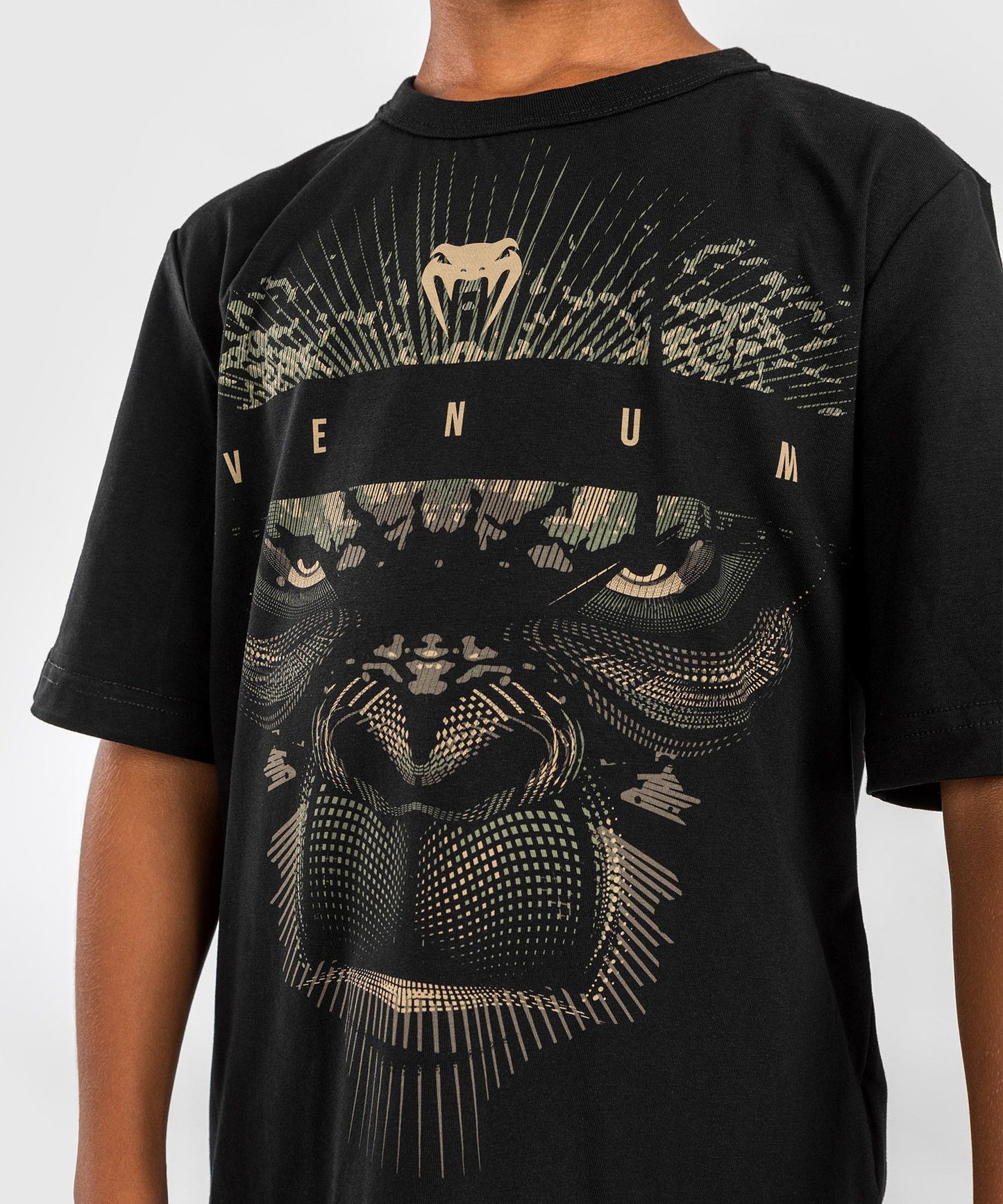 Venum Gorilla Jungle T-Shirt Kids - Black/Sand - The Fight Club