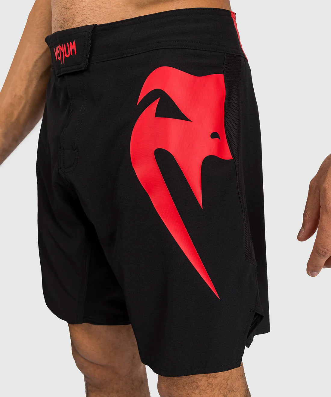 Venum Light 5.0 Fight Shorts - Black/Red - The Fight Club